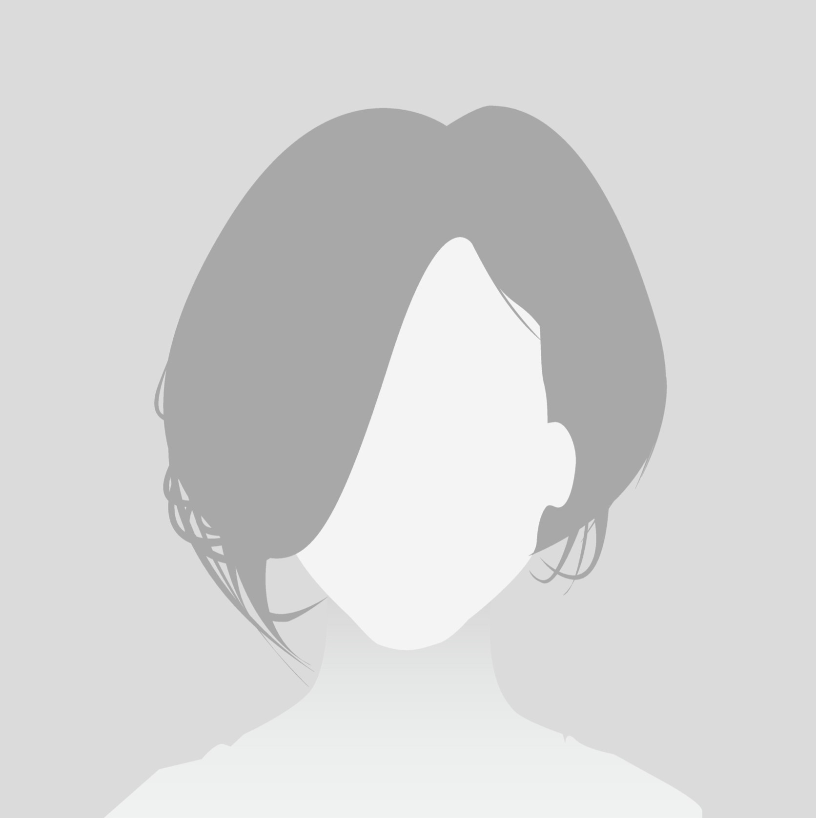 Default Placeholder Avatar Profile on Gray Background. Man and Woman